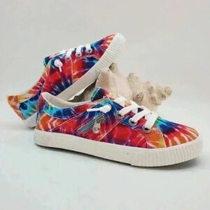 BUY ONE GET ONE FREE Blowfish Fruit Slip On Sneaker Rainbow Tie-Dye Size 8